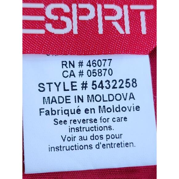 Esprit Wool-Blend Colorblock Mini Skirt NWT 9/10 Pink Orange Red - Picture 7 of 8